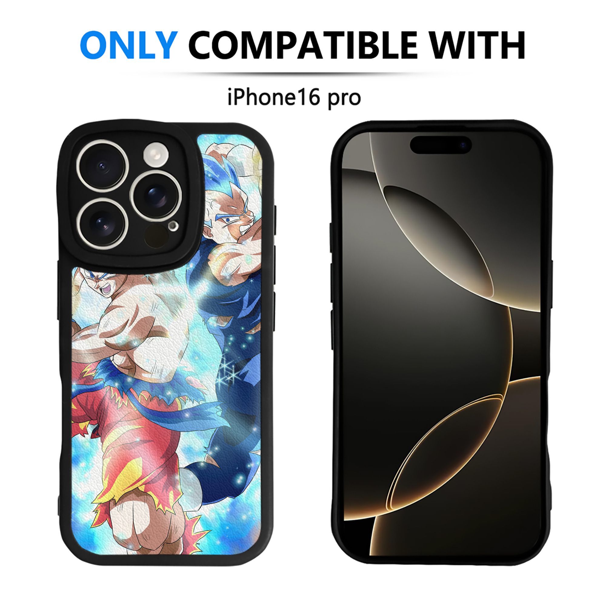 （画像用） ドラゴンボール DRAGON BALL 【iPhone 16シリーズ対応】シリコンスマホケース（レザー調） 材質：シリコン